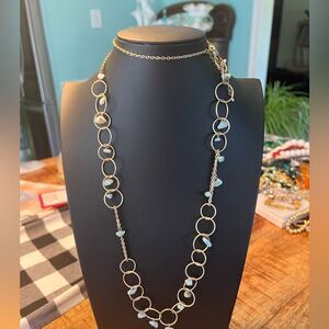 Silver and gold tone necklaces